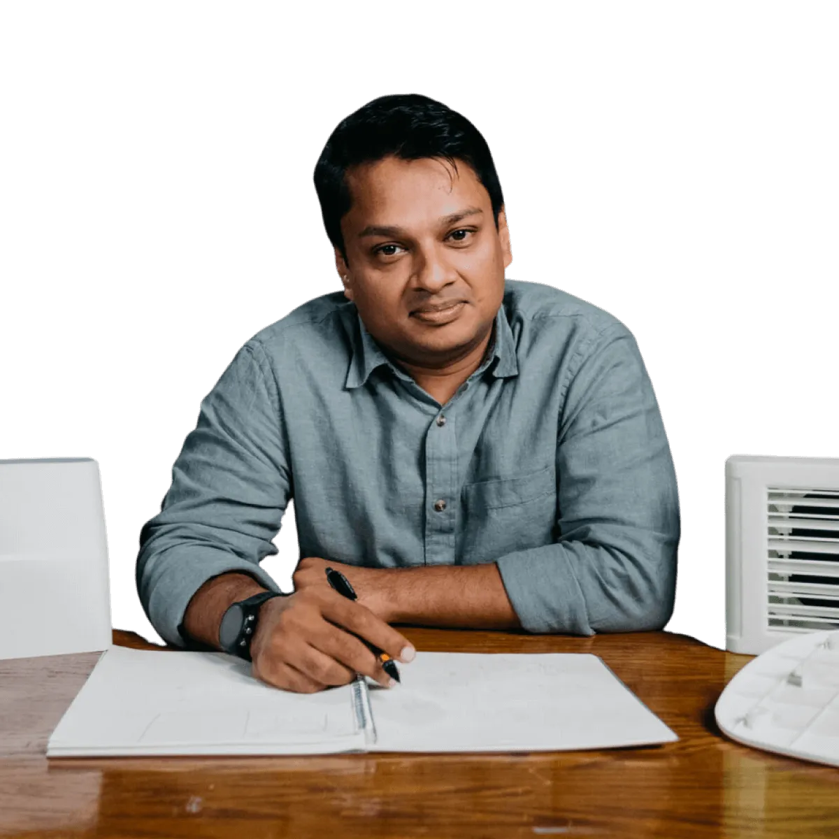 Arjun Gupta, approachable founder of Solvable Labs, is a skilled software and electronics engineer with a passion for innovation. Driven by principles of authenticity, integrity, fun, family, and compassion, he established Solvable Labs to create sustainable and healthy living spaces.As a lifelong learner, Arjun stays ahead of the curve, continuously tinkering and exploring new ideas. He is an avid marathon runner and a dedicated mentor, coaching an all-girls robotics team and embraces humility. Through Solvable Labs, Arjun is devoted to making a positive impact on the planet and its inhabitants with simple, accessible solutions.